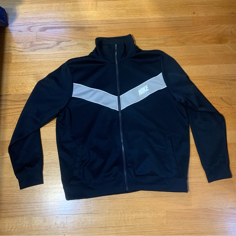 Nike Blue Label Full-Zip Track Warm Up Jacket Navy Blue Men's XXL